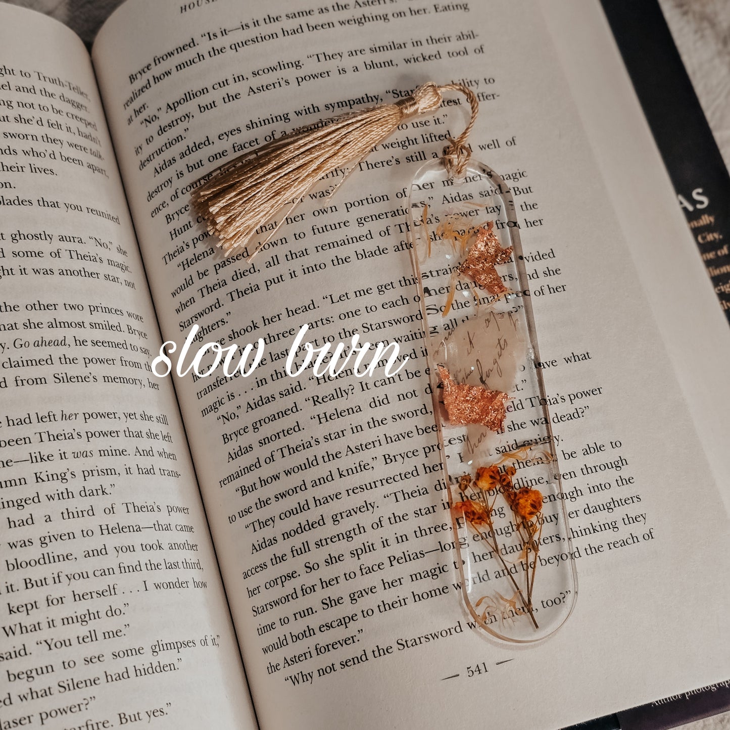 pressed flower resin bookmarks